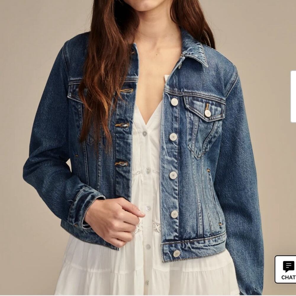 Lucky Tomboy Trucker Dark Blue Denim Jacket